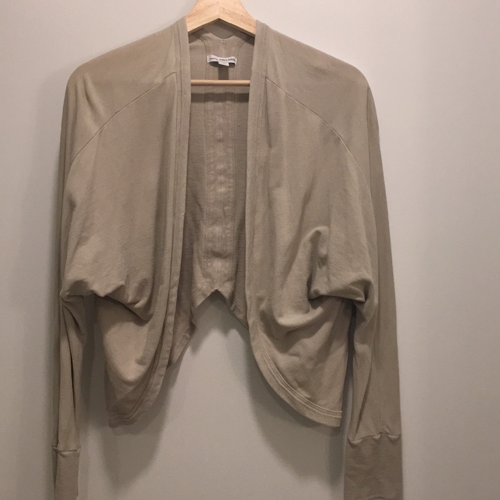 James Perse cream cropped cardigan